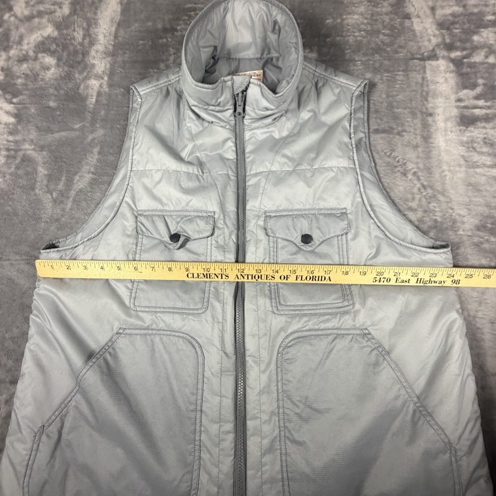 Filson Primaloft Puffer Vest Men's XL Gray Reversible Pockets Packable Outdoors - Picture 9 of 13